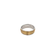18k Two Tone Hand Made Wire Wrapped Ring 3.7 Gram